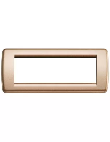 Vimar 16756.32 Rondo'Placa metálica 6 plazas Bronce Serie Idea